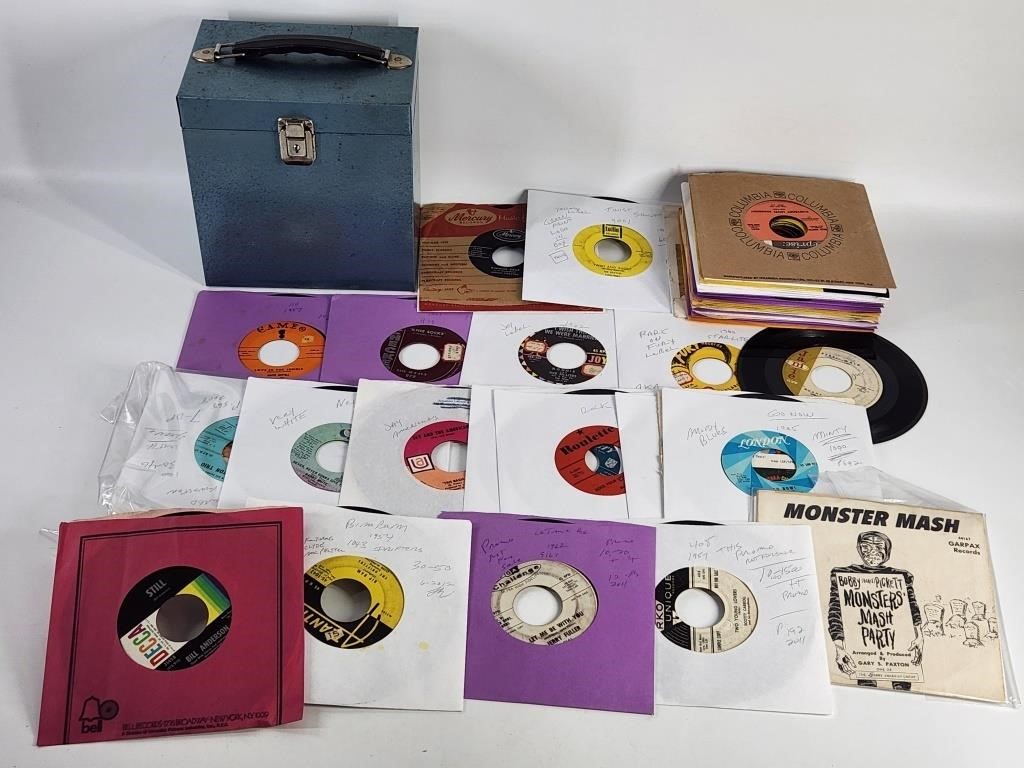 ASSORTED LOT OF VINTAGE 45 RPM RECORDS