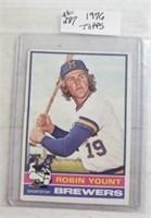 1976 Topps Card #316 Robin Yount