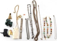 JEWELERS LOT OF ASSORTED BEADS CHAINS AND MORE