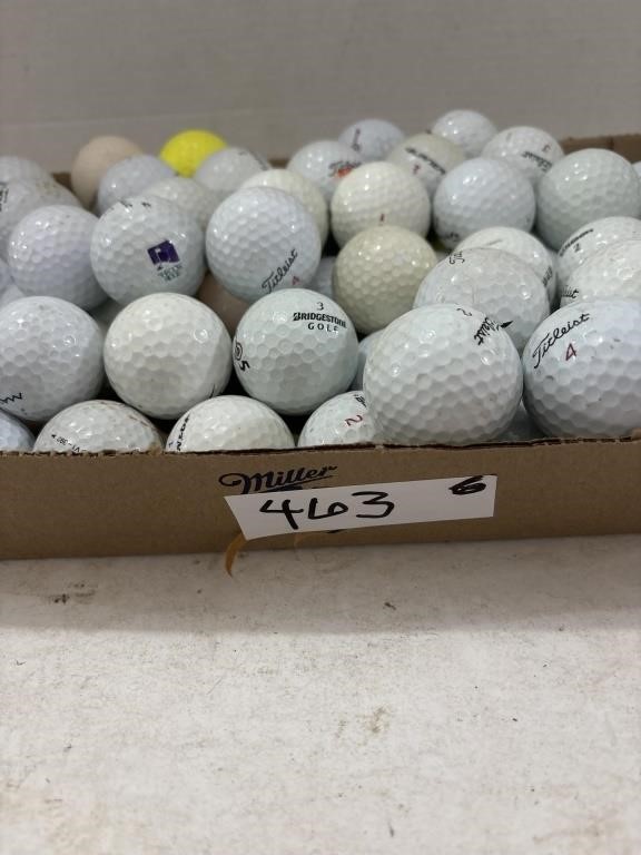 Flat of Golf Balls
