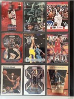 Lot of 9 NBA Basketball Prizm, Color, Rookies