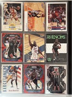 Lot of 9 NBA Basketball Prizm, Color, Rookies