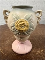 Vintage Hull Camellia Open Rose 4.75" Vase