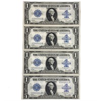 (4) CONS. 1923 $1 HORSEBLANKET SC'S GEM UNC