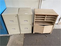 FILE DRAWERS AND CABINET
