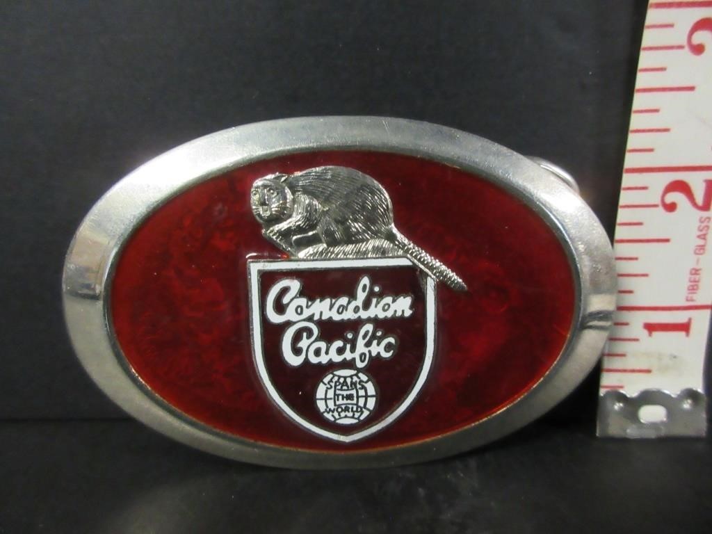 OLD CANADIAN PACIFIC BEAVER BELT BUCKLE