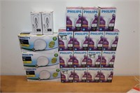 Lot of New Phillips LED Light Bulbs