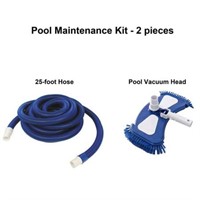 Mainstays 2pc Pool Cleaning Kit Include 25FT Hose