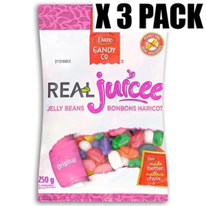 DARE REAL JUICEE JELLY BEANS 250g X 3 PACK
