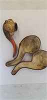 Carved meerschaum pipe