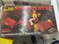 -box only   Vintage Billy blastoff firefighter set