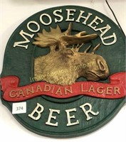 Moosehead Beer Sign 12” X 12”