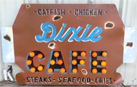 DIXIE Cafe, Lighted Metal Sign 46"x30"