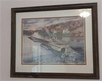 Large Hannah ingmire Riverboat print
