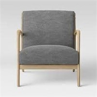PROJECT 62 WOOD ARM CHAIR CHARCOAL GRAY $300