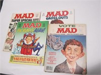 5 Mad Magazines 1978,1980,1983,1988 x 2