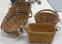 3 - Longaberger Baskets