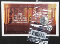 2020 W West Point Reverse Proof Jefferson Nickel