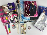 Justin Bieber collection watches notebooks