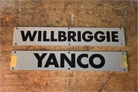 Yanco & Willbridge Sign