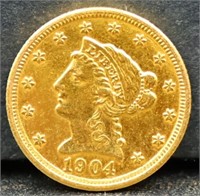 1904 $2.5 gold coin