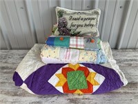 3-Quilts and 1- Pillow