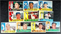 (10) 1960 TOPPS BASEBALL CARDS