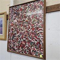 Framed Christmas Candy Puzzle Picture