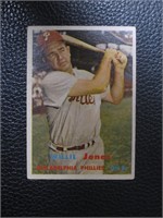 1957 TOPPS #174 WILLIE JONES PHILLIES VINTAGE