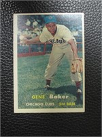 1957 TOPPS #176 GENE BAKER CUBS VINTAGE