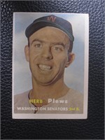 1957 TOPPS #169 HERB PLEWS SENATORS VINTAGE