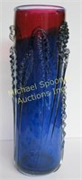 SIGNED CAROL NESBITT ART GLASS VASE