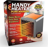 Ontel Handy Heater Pure Warmth  1200W  Black