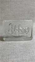 Vtg Libby glass store dealer display glass