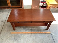 craftsman wooden coffee table Stickley