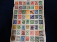 Old Stamps from Germany -  2 Full Pages