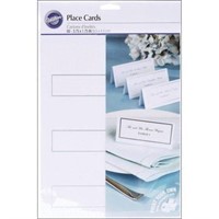 Wilton Place Cards W/ Silver Border (120 count)