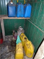 Contents of Shed in Lean-to – Several Cans are