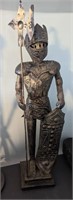 Knights armor metal statue