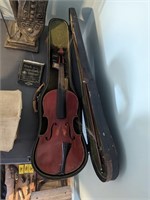 Turn of the century violin with case and bows