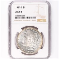 1880-S Morgan Dollar NGC MS63