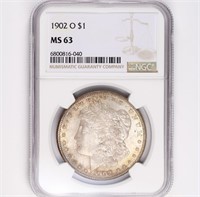 1902-O Morgan Dollar NGC MS63