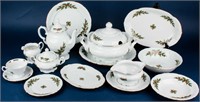 Royal Kent Holiday Holly Dinnerware 74 Pieces