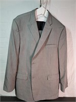 Grey Haggar Suit Jacket 2 Pair Slacks