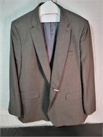 Charcoal Haggar Suit Coat - Slacks - Tie