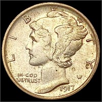 1917-S Mercury Dime CLOSELY UNCIRCULATED