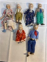 Bisque Miniature Doll Family - See Description