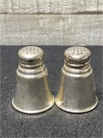 2 Sterling Silver Salt & Pepper Shakers 2" High