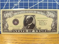 State of Utah banknote