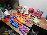 Spiderman MASK +Teddies +Hand Pump +Skipping Rope+